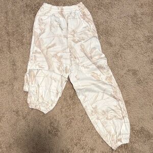 Women's Beige Camouflage Jogger Pants